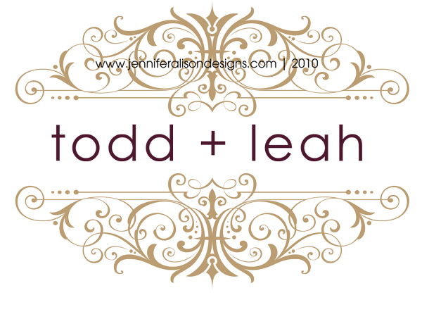 leah todd custom flourish wedding monogram